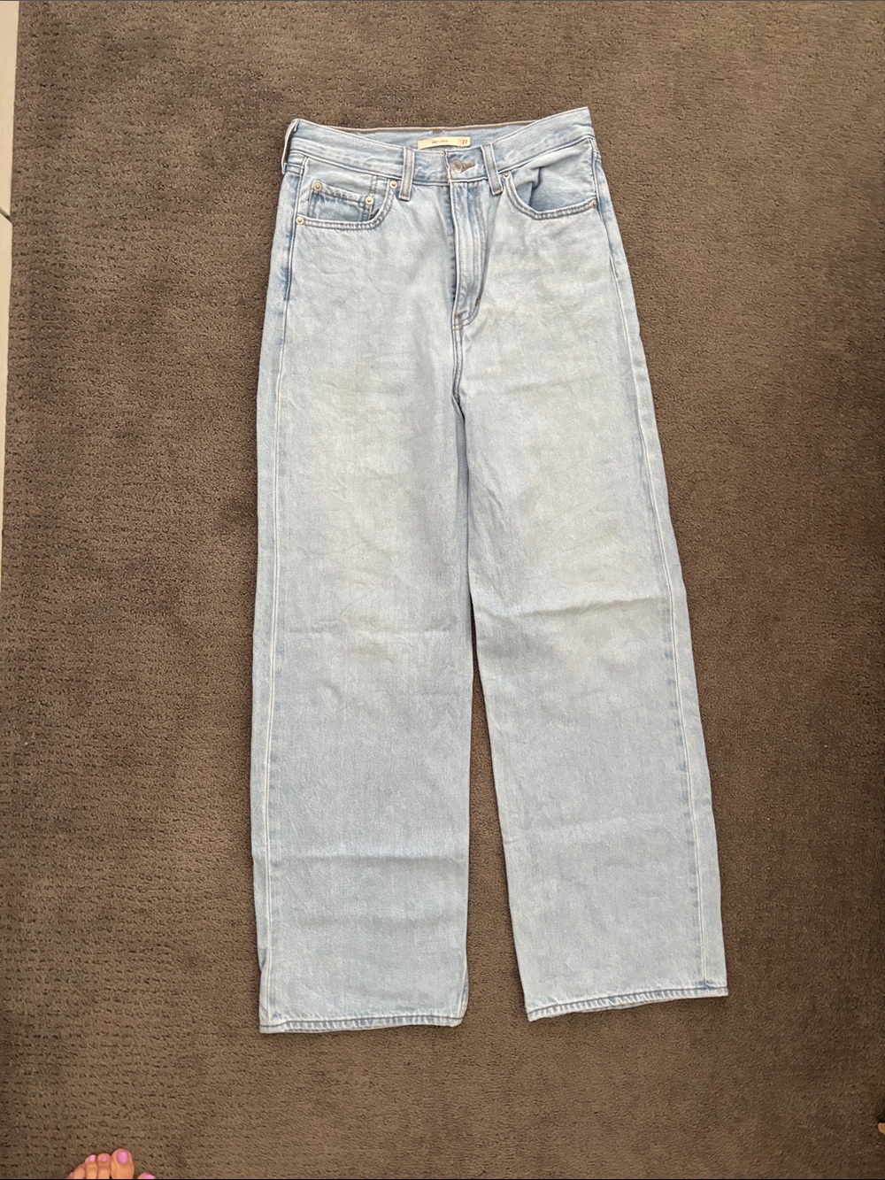 Levi's Light Blue Wide Leg Jeans